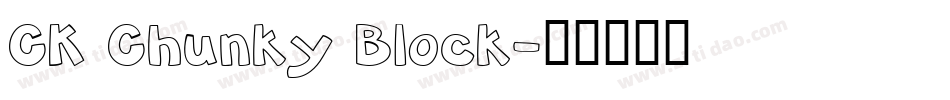 CK Chunky Block字体转换